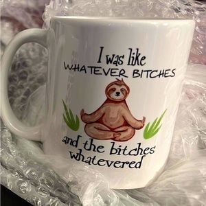 Coffee mug with funny saying
